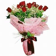 Ankara Sincan ostim çiçek siparişi firma ürünümüz 9 adet canlı kanlı kırmızı gül